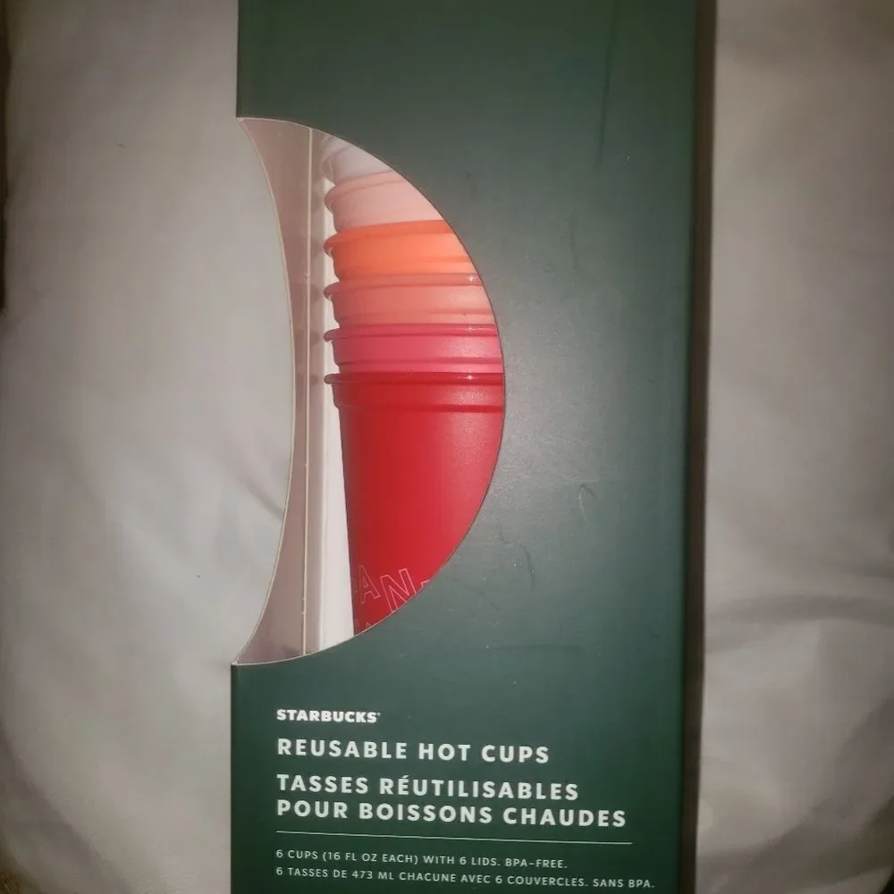 Starbucks Reusable Hot Cups Holiday 16 oz NWT